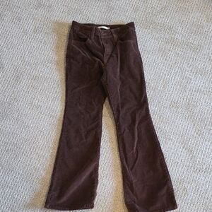 Corduroy Brown Flare Levis